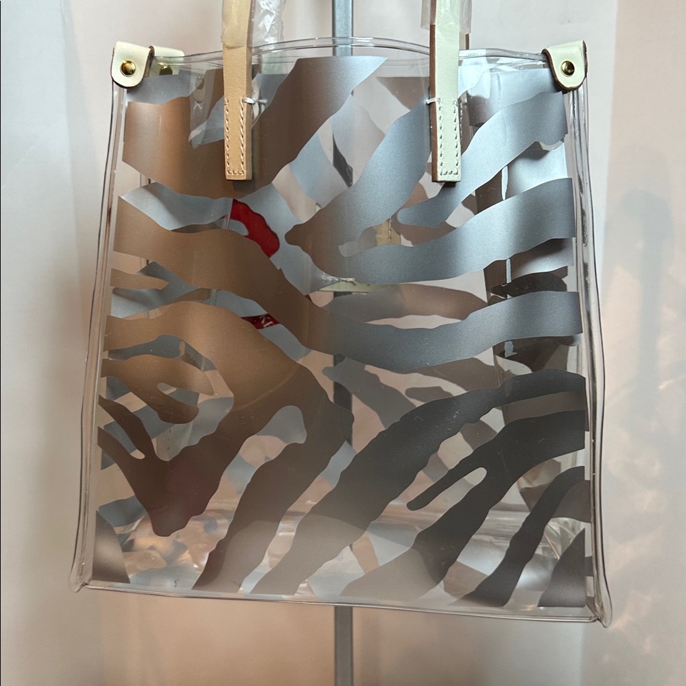 Dooney & Bourke Zebra Stripe Transparent Tote